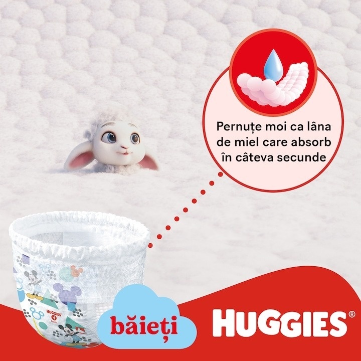 Scutece chilotel Huggies Little Movers 5, Boy, 12-17 kg, 96 buc - 3 | YEO