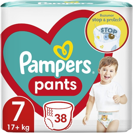Scutece-chilotel Pampers Pants Jumbo Pack Marimea 7, 17+ kg, 38 buc