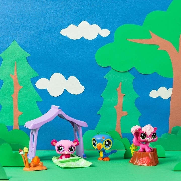 Set 3 figurine Littlest Pets Shop - Camping - 4 | YEO