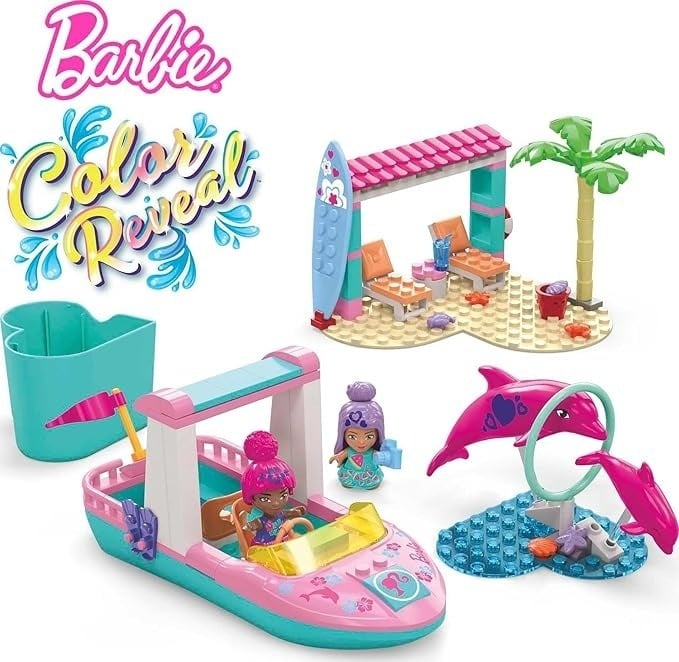 Set de constructie, Mega, Barbie Color Reveal Adventure, +5ani, Multicolor - 2 | YEO