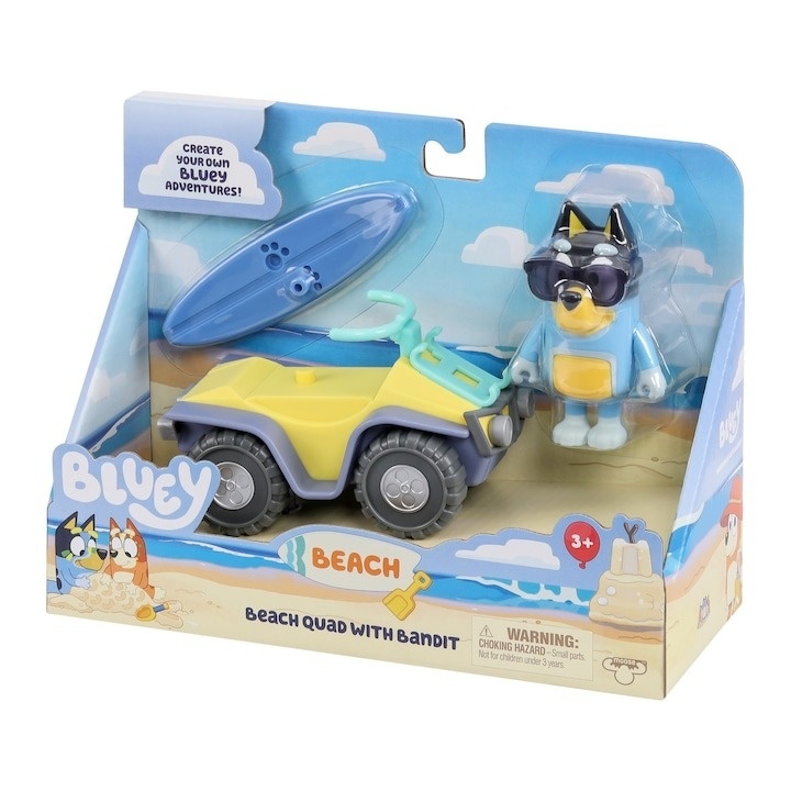 Set de joaca Bluey - Beach vehicle, cu figurina inclusa - 1 | YEO