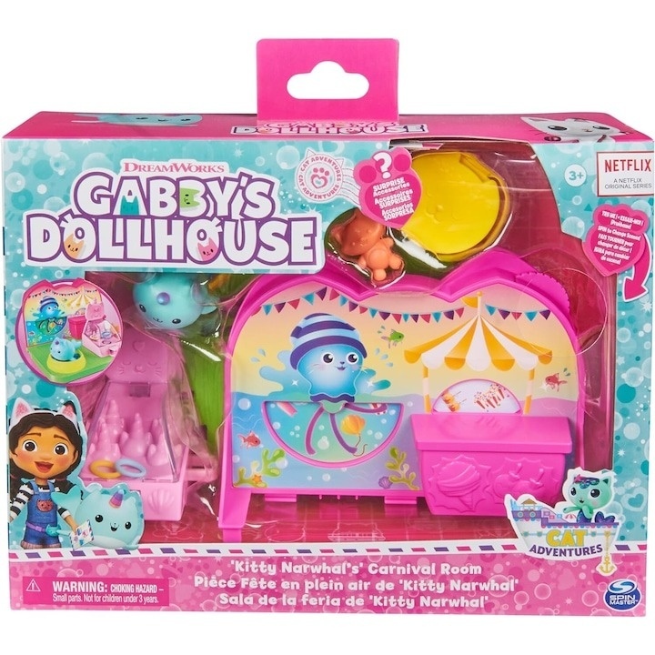 Set de joaca Gabby\'s Dollhouse, Kitty Narwhal\'s Carnival Room