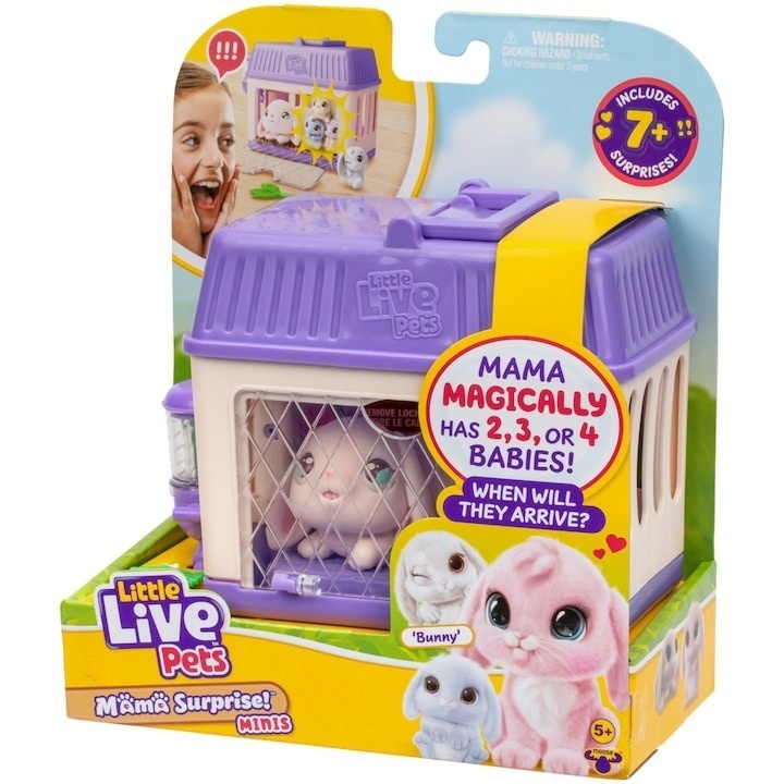 Set de joaca interactiv Little Live Pets - Mama Surprise Bunnies, seria 2 - 2 | YEO