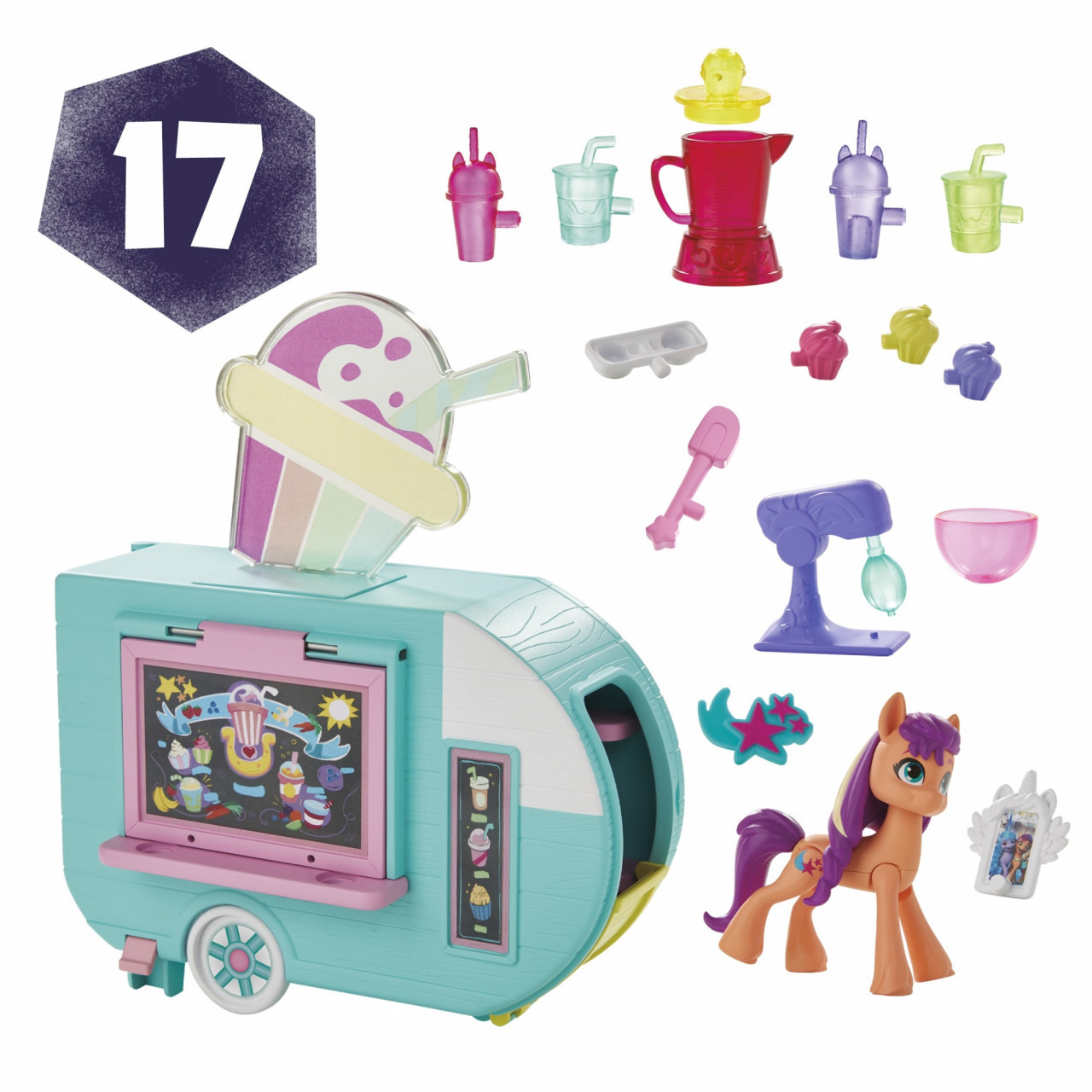 Set de joaca My Little Pony - Smoothie truck, Sunny Starscout - 1 | YEO