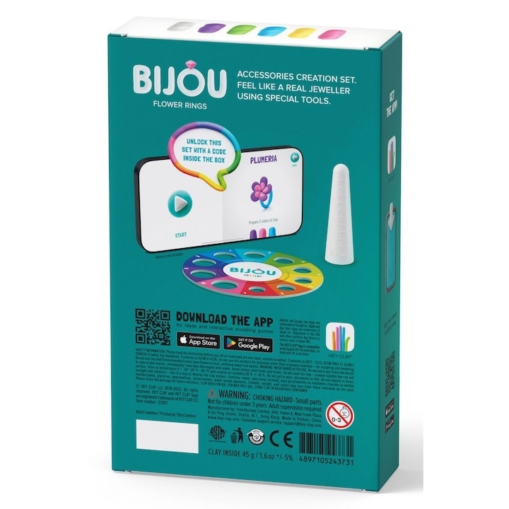 Set Hey Clay Bijou - Flower rings - 2 | YEO