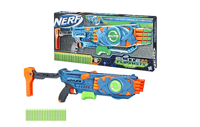 Blaster Nerf Elite 2.0 - Flip 16, 16 proiectile - 1 | YEO