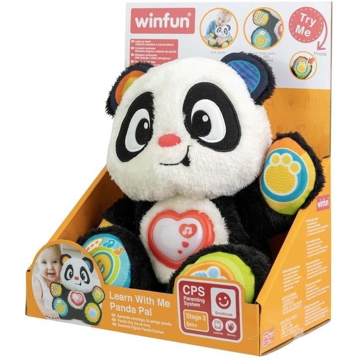 Jucarie interactiva Winfun - Invata impreuna cu ursuletul panda - 1 | YEO