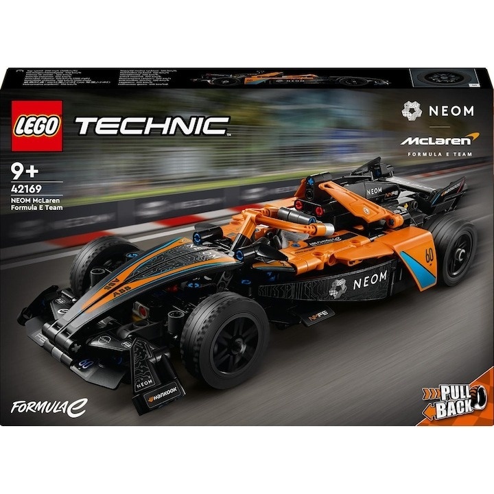 LEGO® Technic - Neom Mclaren Formula E race car 42169, 452 piese