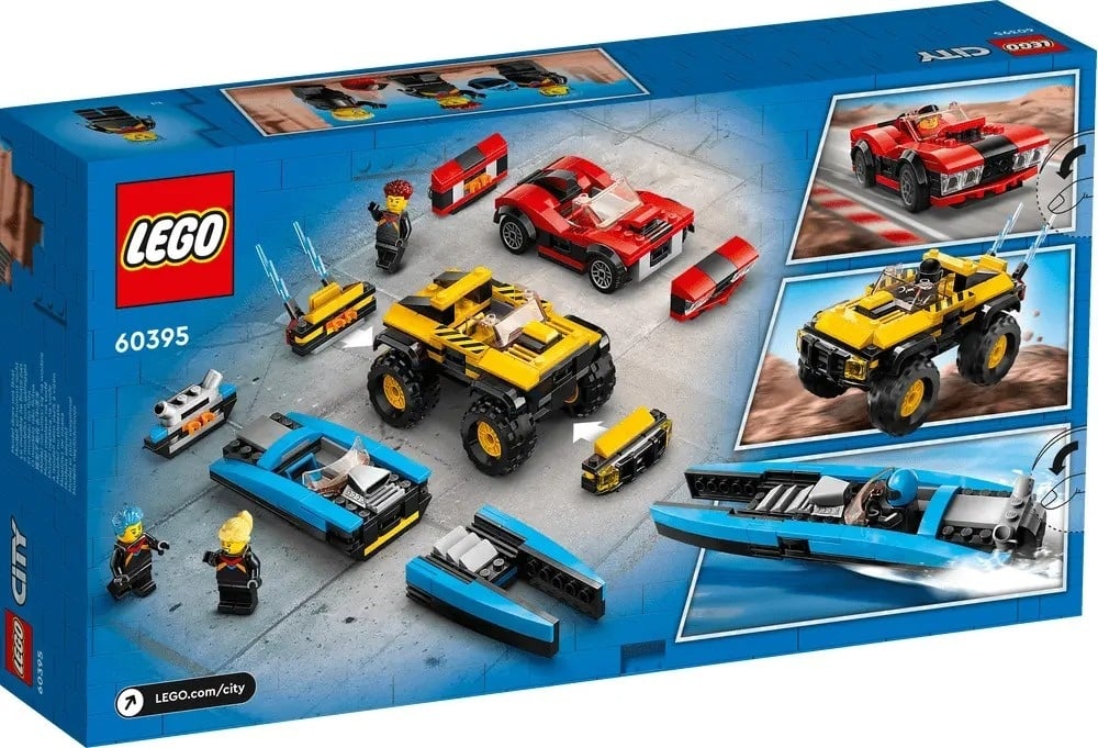 LEGO City Pachet cu vehicule de curse 60395, 362 piese, 6 ani+ - 3 | YEO