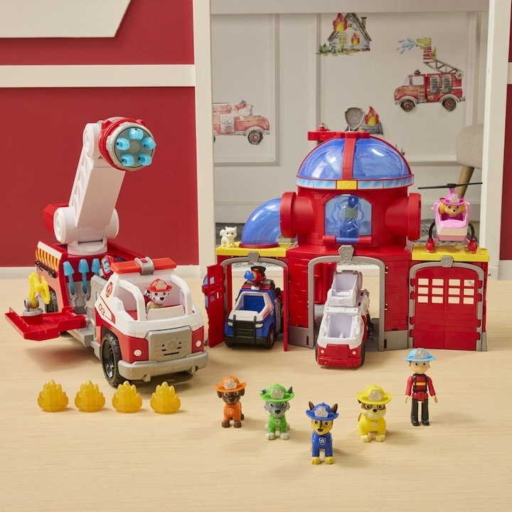 Masina de Pompieri Paw Patrol cu telecomandă, lumini și sunete, 3 ani, plastic - 1 | YEO