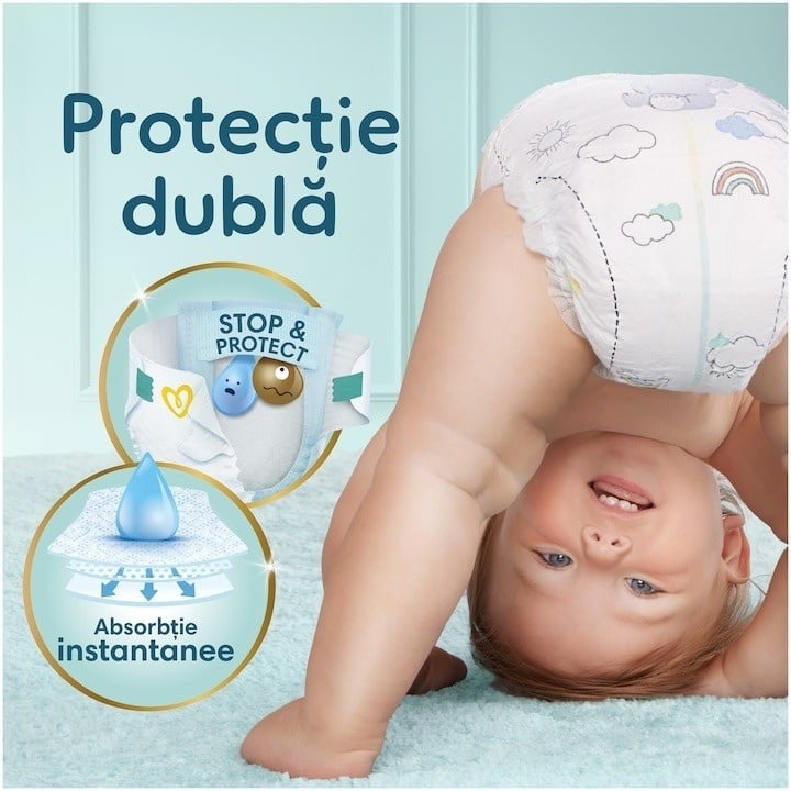 Scutece Pampers Premium Care Jumbo Pack Marimea 3, 6-10 kg, 78 buc - 2 | YEO