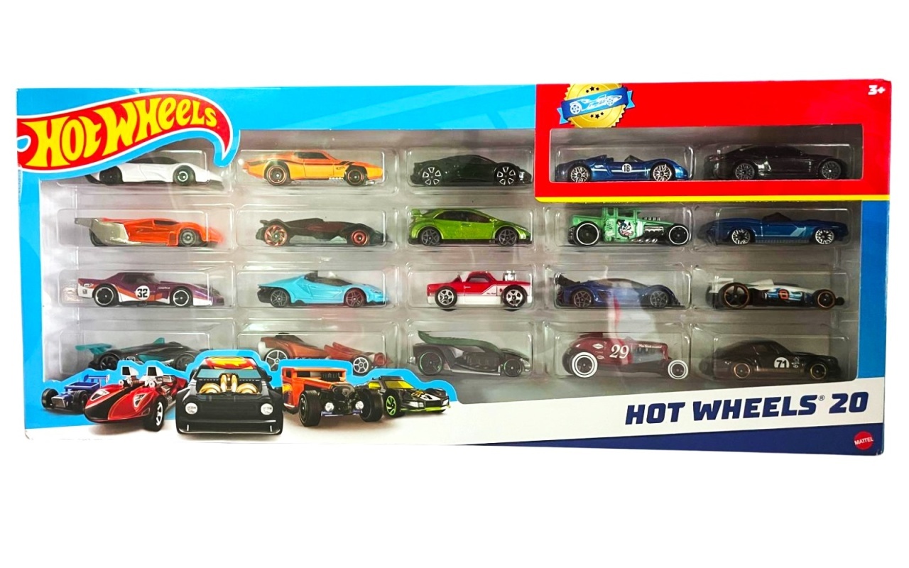 Set 20 masinute Hot Wheels, Multicolor