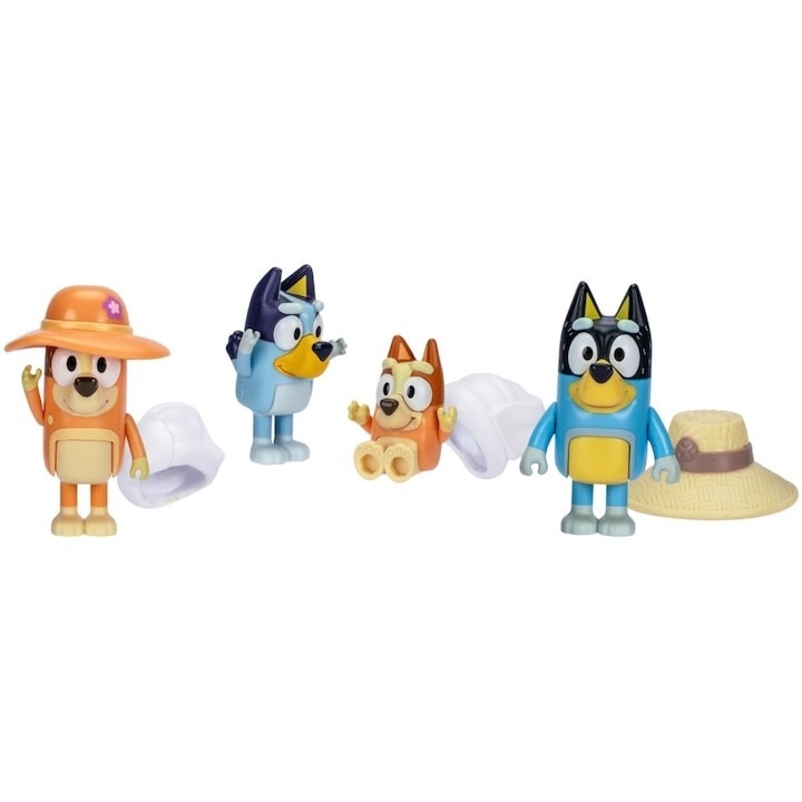 Set 4 figurine Bluey - Family Trip - 2 | YEO