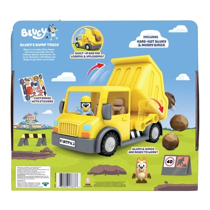 Set de joaca Bluey - Dump Truck, cu 2 figurine - 3 | YEO