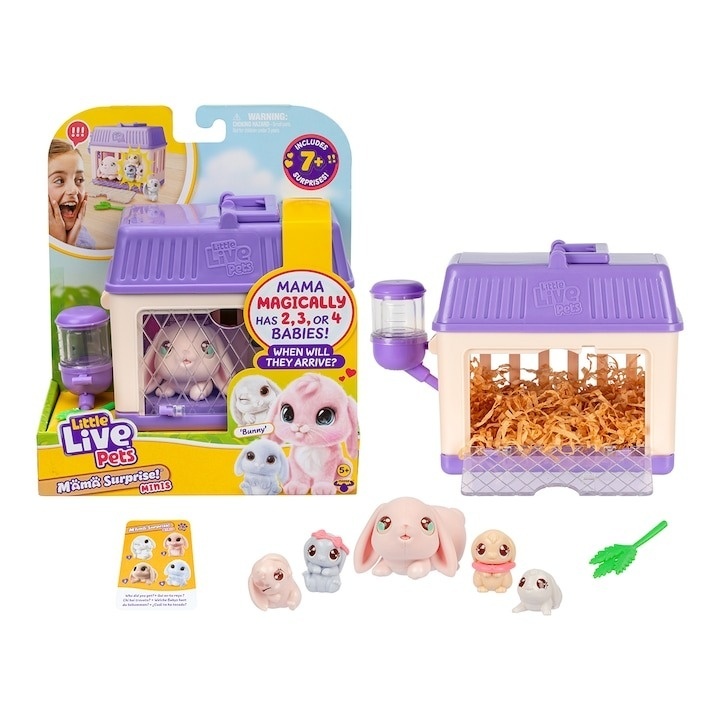 Set de joaca interactiv Little Live Pets - Mama Surprise Bunnies, seria 2 - 3 | YEO