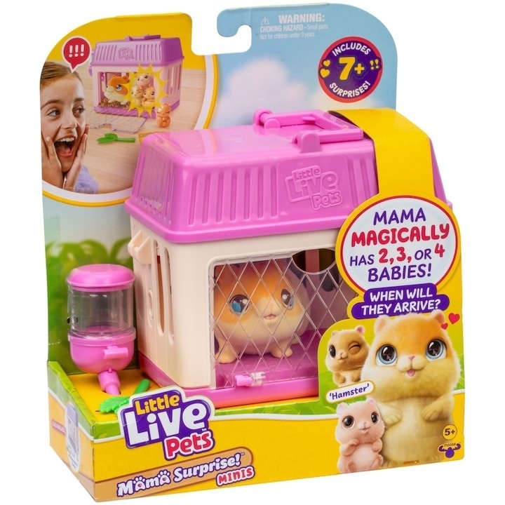 Set de joaca interactiv Little Live Pets - Mama Surprise Hamsters, seria 2 - 1 | YEO