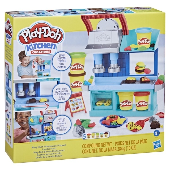 Set Play-Doh Kitchen Creations - Busy Chef Restaurant, 5 cutii - 2 | YEO