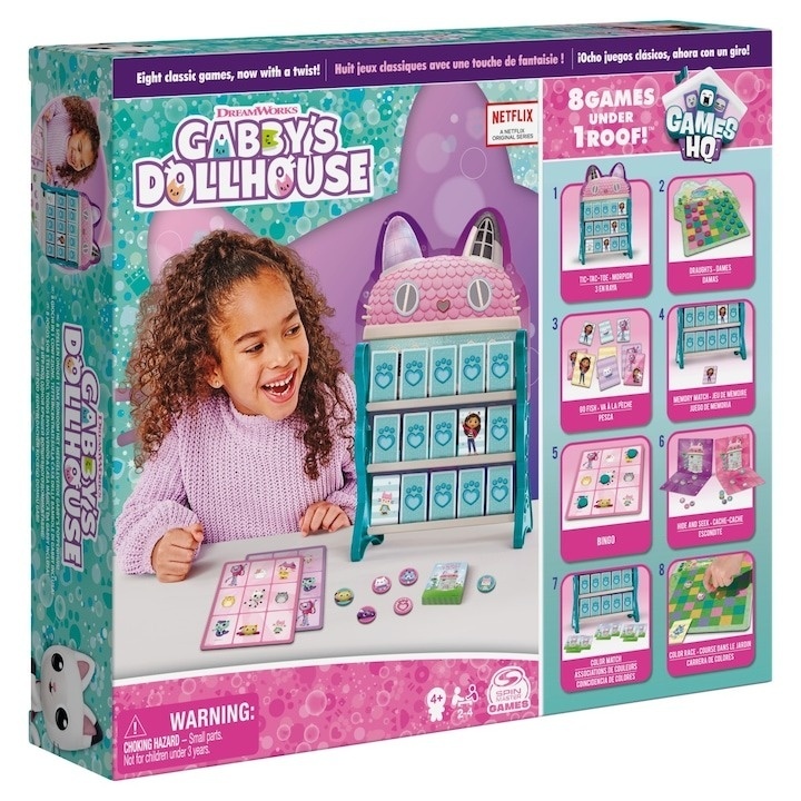 Joc Gabby\'s Dollhouse - Games HQ, 8 in 1 - 1 | YEO