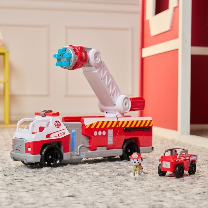 Masina de Pompieri Paw Patrol cu telecomandă, lumini și sunete, 3 ani, plastic - 2 | YEO