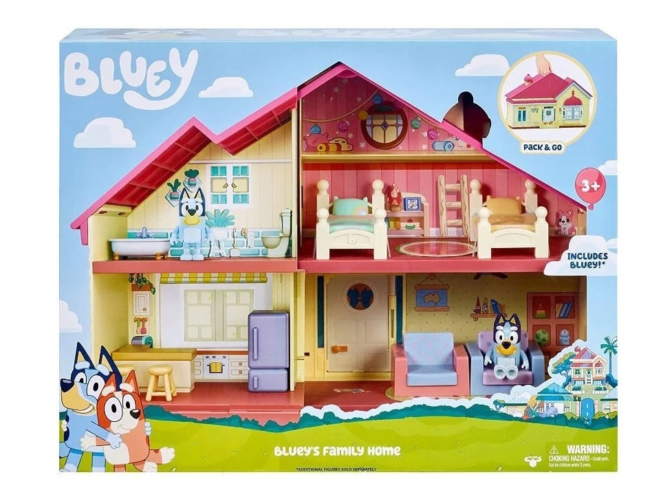 Pachet - Set de joaca Bluey - Casa familiei, cu figurina inclusa + Set 4 figurine Bluey - Bluey la scoala - 2 | YEO