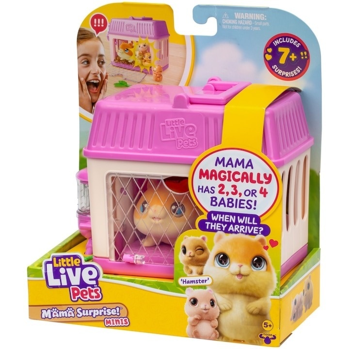 Set de joaca interactiv Little Live Pets - Mama Surprise Hamsters, seria 2 - 2 | YEO