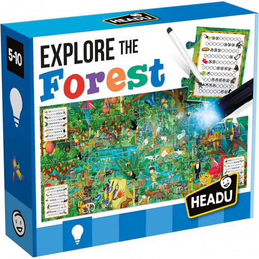 Puzzle Headu S.T.E.M. - Explorati padurea, 70 piese