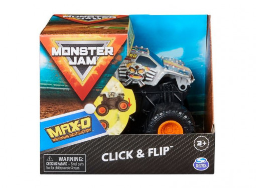 Masinuta Monster Jam Click Flip - Max-D, 1:43