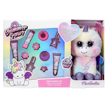 Set Martinelia - Shimmer Paws, Unicorn de plus si accesorii frumusete