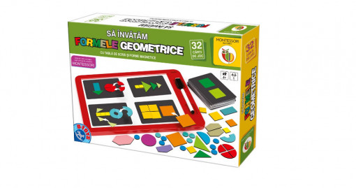 Joc educativ D-Toys - Montessori inspired, Sa invatam formele geometrice