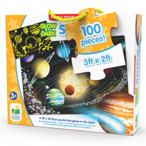 Puzzle The Learning Journey - Glow in the dark, Spatiu, 100 piese