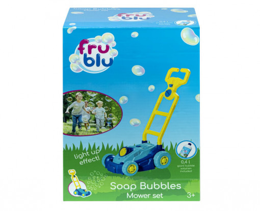 Set baloane de sapun Fru Blu - Mower set, cu solutie baloane 400 ml