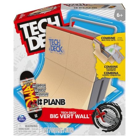 Set Tech Deck - Rampa inalta si fingerboard PlanB