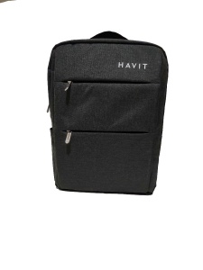 Rucsac Laptop HAVIT H0026, Rezistent la abraziune si rupere, Port USB, 340x120x430 mm, Negru - Img 2