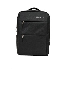 Rucsac Laptop HAVIT H0026, Rezistent la abraziune si rupere, Port USB, 340x120x430 mm, Negru - Img 3