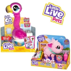 Pachet - Jucarie interactiva Flamingo Little Live Pets - Gotta go + Purcelus interactiv Little Live Pets - My Pet Pig - Img 1