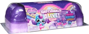 Set figurine in cosulet, Hatchimals, Alive Neon Rainbow Carton - Img 2