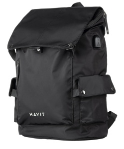 Rucsac Laptop HAVIT H0033, Impermeabil, Rezistent la șocuri, Port USB, 300x160x450 mm, Negru - Img 1