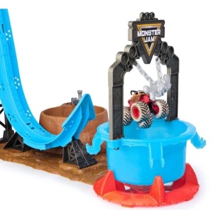 Set de joacă Monster Jam 1:64 Mud Blasters Dunk Tank, multicolor, 61x35x51cm - Img 5