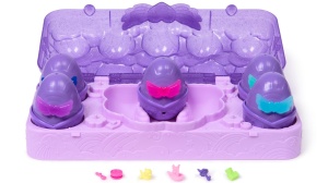 Set figurine in cosulet, Hatchimals, Alive Neon Rainbow Carton - Img 3