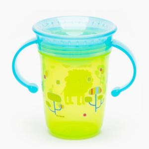 Cana Wonder cup Nuby 360 cu manere, +6 luni, 240ml, Verde - Img 1