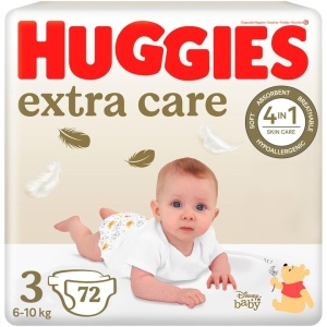 Scutece Huggies extra care 3, 6-10 kg, 72 buc - Img 1