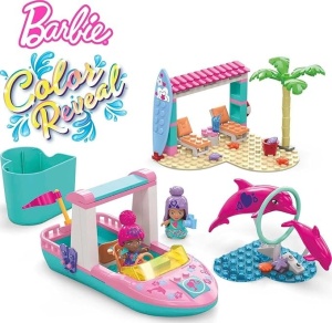 Set de constructie, Mega, Barbie Color Reveal Adventure, +5ani, Multicolor - Img 3