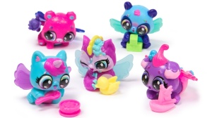 Set figurine in cosulet, Hatchimals, Alive Neon Rainbow Carton - Img 5