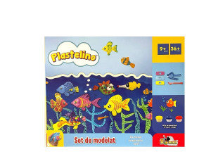 Set de modelat Plastelino, 9+ piese, Multicolor - Img 1