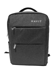 Rucsac Laptop HAVIT H0026, Rezistent la abraziune si rupere, Port USB, 340x120x430 mm, Negru - Img 1