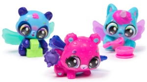 Set figurine in cosulet, Hatchimals, Alive Neon Rainbow Carton - Img 7