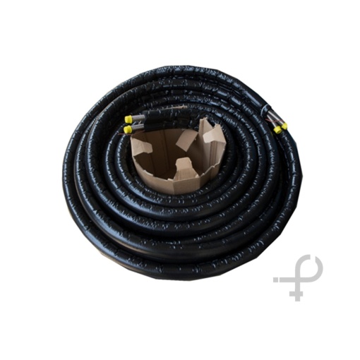 Teava inox gofrat DN16 (3/4") izolata EPDM protectie UV cu fir | InoxFlex®