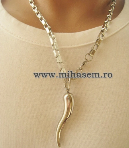 Lant   +medalion INOX  ( otel inoxidabil ) cod mihasem450 - Img 2