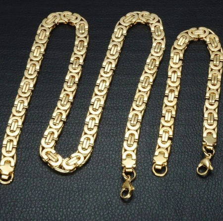 SET Lant +bratara INOX ( otel inoxidabil ) cod mihasem266 - Img 2