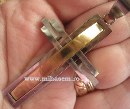 Medalion INOX  ( otel inoxidabil ) cod mihasem293 - Img 3